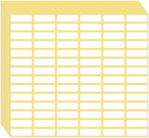 1680 Pcs Matte White Labels Blank Stickers Small Sticky Labels Removable Price Tags Labels Stickers for Jars Boxes Envelopes File Folders School Office Home (10 X 20 mm)