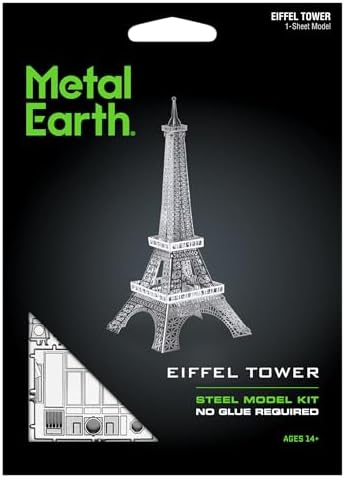 Metal Earth Eiffel Tower 3D Metal Model Kit and 3 Piece Tool Set Bundle Fascinations