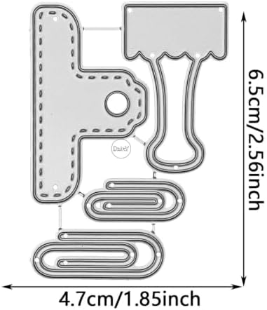 Clips and Paperclip Metal Cutting Dies for Card Making