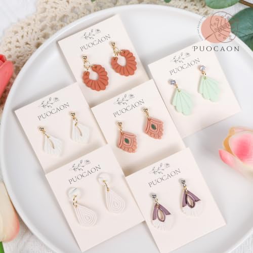 Puocaon Boho Basic Polymer Clay Cutters for Jewelry Earrings Making