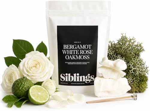 Siblings Candle Refill Kit No. 01, Bergamot White Rose