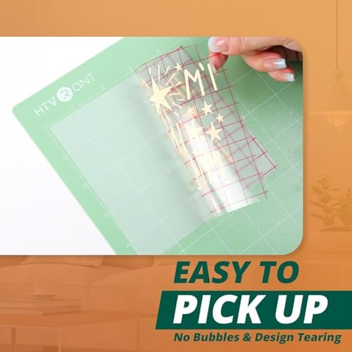 HTVRONT Transfer Tape for Vinyl, 12" x 16 FT, Red Alignment Grid