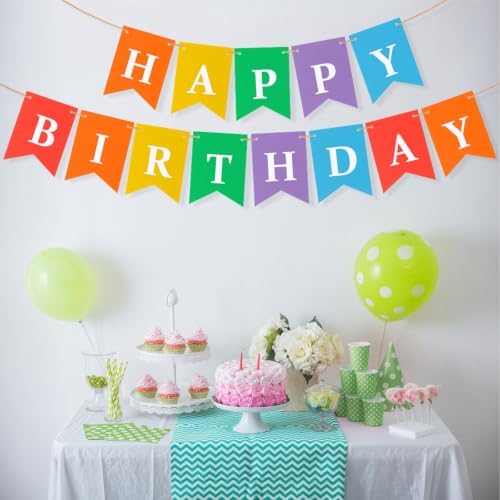 MixTeach 120 pcs Paper Banner Flags Cutouts Colorful Swallowtail Banners