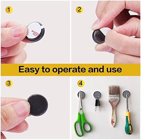 DIYMAG Strong Adhesive Magnets,35pcs 0.98x0.2in Fridge Refrigerator Magnet