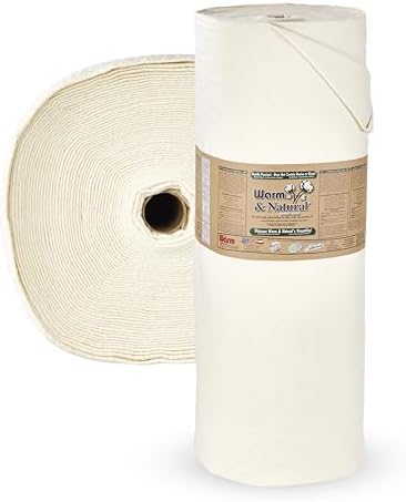 The Warm Company - Warm & Natural Cotton Quilt Batting – 124" x 30 Yard Bolt – Premium Quilt & Craft Batting for Sewing & Quilting Projects