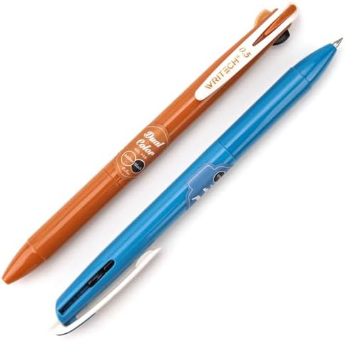 WRITECH Retractable Gel Ink Pens: Multi Colored 2 in 1 Colorful Click Pens Assorted Color 8ct Extra Fine Point Tip 0.5mm Journaling Smooth Writing Note Taking Coloring No Bleed & Smear & Smudge