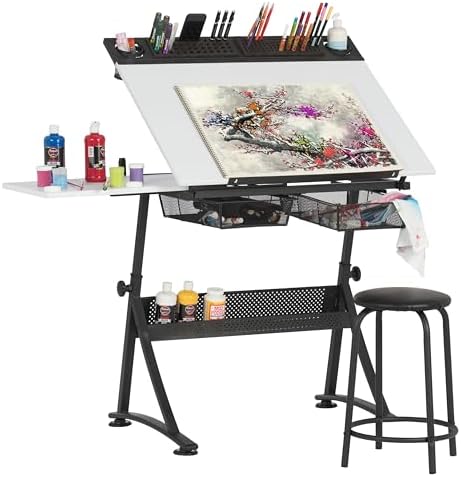 SD STUDIO DESIGNS Premier Art Supplies Metal Tray for Art/Craft Table, 36 Inch, Black