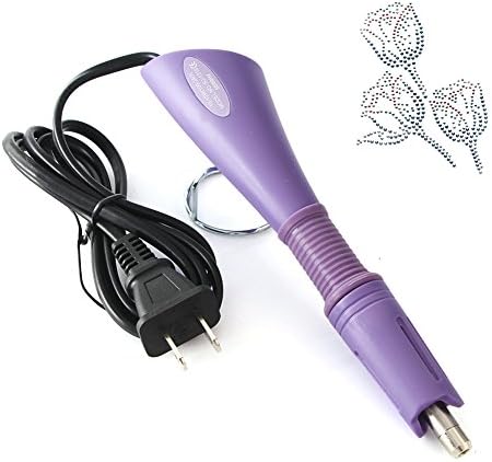 Rhinestone Applicator Gun Hotfix Tool Bedazzler Kit for DIY Crafting (Purple)