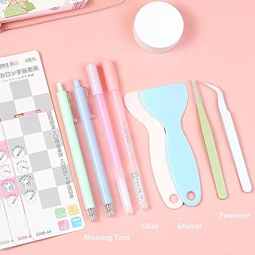 Doraking Scrapbooking Tools with Glue Tweezer Shovel Cutter Pen
