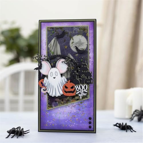 Halloween Pumpkin Ghost Face Metal Cutting Dies for Card Making