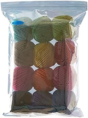HSTECH 12 Rolls 2mm 3 ply Colorful Natural Jute String for Artworks, Handmade Crafts, Plant Hanger, Gift Wrapping String, DIY Crafts, Picture Display and Embellishments, Gardening