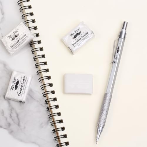 Mr. Pen- Kneaded Erasers, 0.9" x 1.18", 4 Pack, White