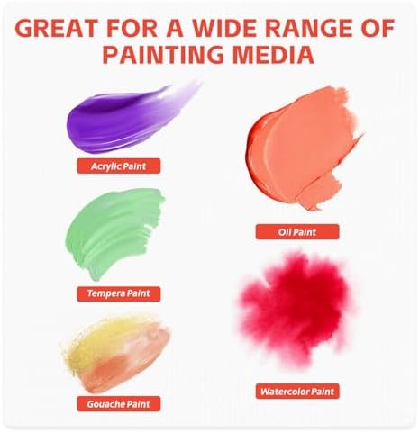 Canvas for Painting - 15 Pack 8x8 Painting Canvas Boards,Free Wall-Mounted Traceless Stickers,Suitable for Painting Supplies, Acrylic, Oil, Watercolor, and Tempera.