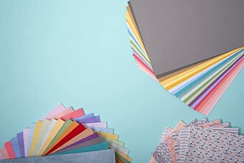 Sizzix Surfacez - Cardstock, 8 1/4" x 11 3/4", 20 Assorted Colors, 80 Sheets, 663007