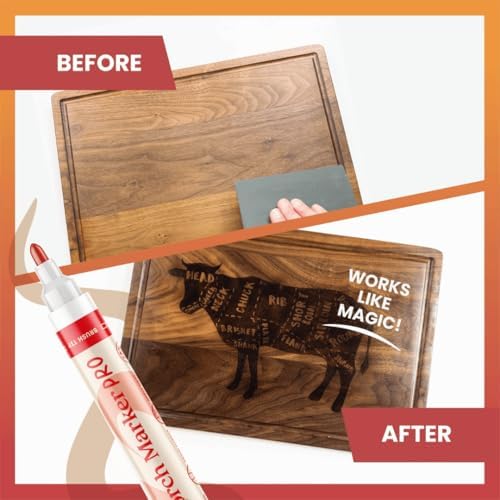 Scorch Marker Pro, The Original Heat Activated Wood Burning Marker, 2 Tips