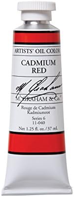 M. Graham Artist Oil Paint Cadmium Red 1.25oz/37ml Tube