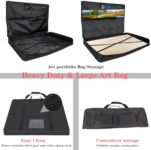 TreochtFUN Art Portfolio Case 24 X 36, Portfolio Bag Soft Water Resistant
