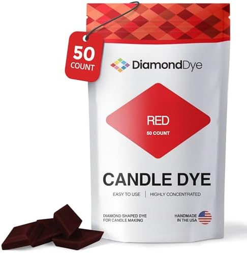 Red Candle Dye Chips, Soy & Paraffin Candle Making, 50 Pack