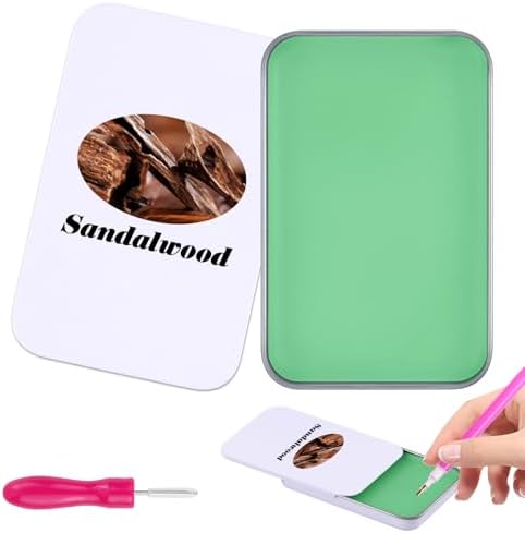 Scented Diamond Painting Wax, Handmade Natural Beeswax for Diamond Art Painting Pen, Long-Lasting Stickiness No Residue Drill Wax with Picker Tool, Diamond Art Accessories and Tools (Sandalwood)