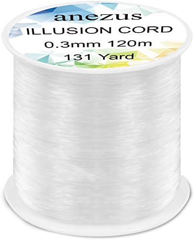 Anezus Fishing Wire for Hanging, Clear Fishing Line Invisible String Strong Monofilament Line for Hanging Decorations and Crafts