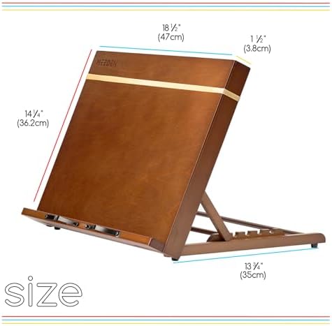 MEEDEN PRO A3 Tabletop Easel: Solid Beechwood 2-in-1 Drawing Board Stand