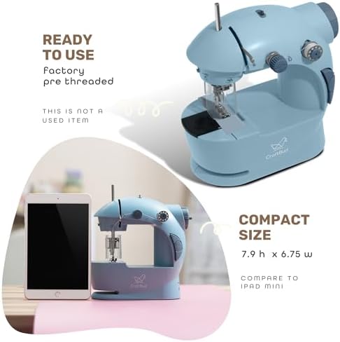 CraftBud Mini Sewing Machine for Beginners, Adults and Kids Sewing Machine