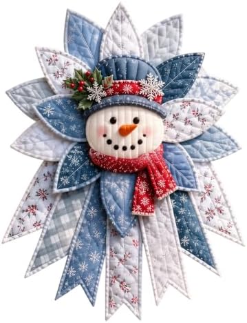 WGOHNUAHA Festive Quilted Christmas Door Hanging DIY Sewing Kit