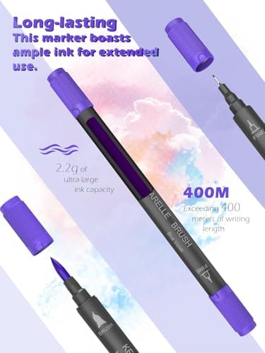 KEMYR Markers for Adult Coloring Books No Bleeding,60 Colors by Number
