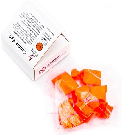 Bright Orange Candle Wax Dye 2 oz - Candle Color Dye Blocks