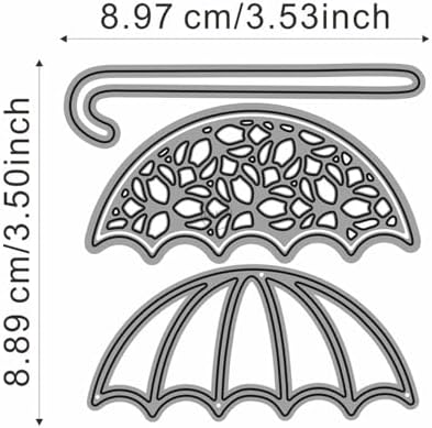 Patchwork Umbrella Metal Cutting Dies for Card Making