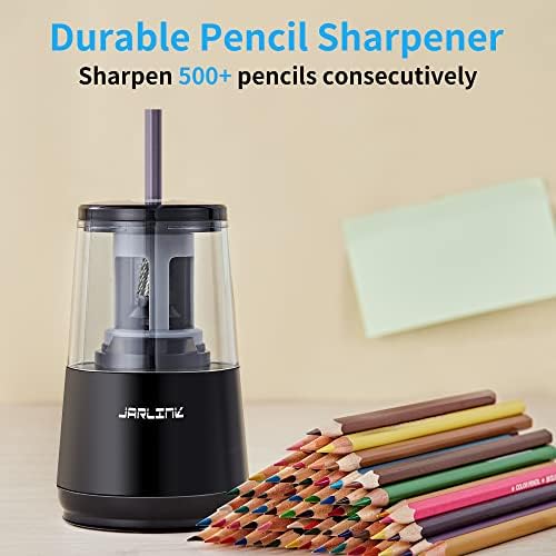 JARLINK Electric Pencil Sharpener, Heavy Duty Helical Blade, Auto Stop