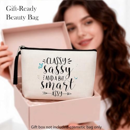 Bestie Makeup Bag Inspirational Gifts for Women Sarcasm Gifts for Friends
