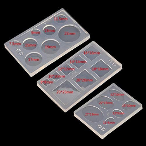 Ellipses Soap 6-Cavity Mold UV Epoxy Resin, F