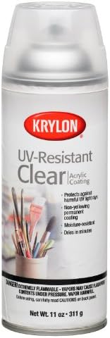 Krylon Spray Paint, Clear, Gloss, Solvent, 11 oz K01305007-1 Each