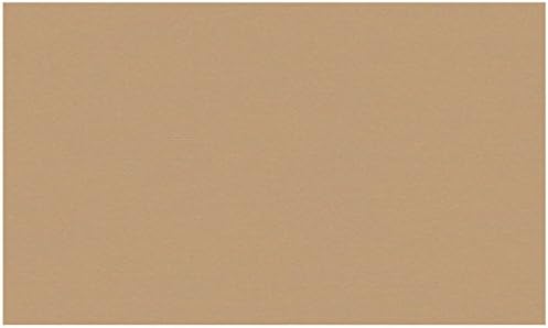 Colonial Cards: 150 Color Cardstock 3" x 5" Index Cards, Kraft, Unruled