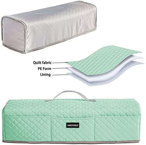 AMOIGEE Padded Dust Cover for Criicut Maker 4, Maker 3, Maker, Explore 4, Explore 3, Explore Air 2, Protective Machine Cover with Handle, Storage Pockets for Craft Accessories and Suppliers