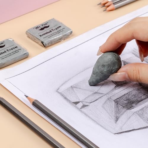 Mr. Pen- Kneaded Erasers, 1.44" x 1.36", 3 Pack, Gray