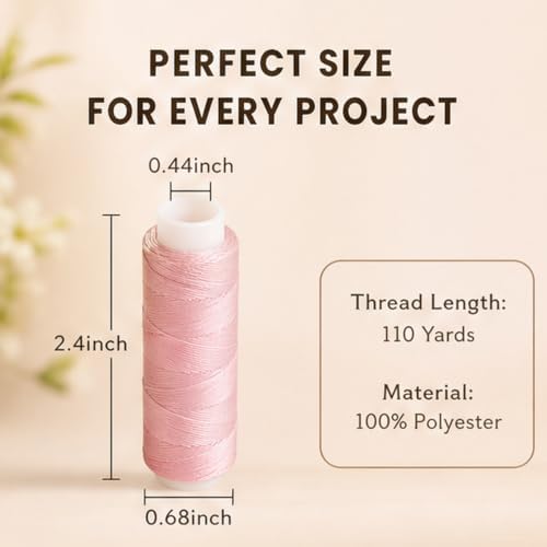 Polyester Sewing Thread 110 Yards Each 10 Colors Assorted Threads