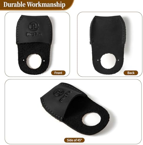 RingSun Thumb Guard Wood Carving Tools, Leather Finger Protector, Handmade Carpenter Working Carving Kit Accessories