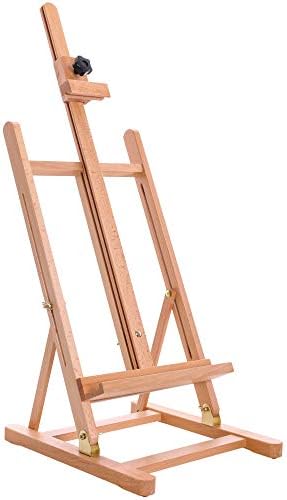 U.S. Art Supply Medium Wooden H-Frame Studio Tabletop Easel
