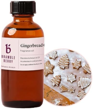 Brambleberry Gingerbread Cookie Fragrance Oil | for Soap, Candles & Lotion | Warm gingerbread cookie fragrance oil with ginger, cinnamon, vanilla, and sugar for soap making, candles, lotion, bath bombs