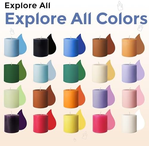 Candle Dye Chips Variety Pack, 20 Colors, Soy & Paraffin Candle Making
