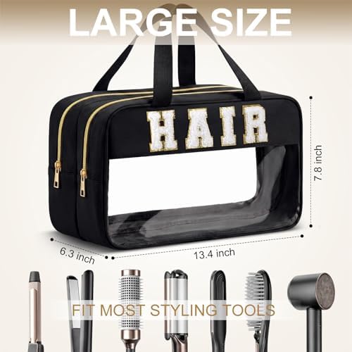 Pinkunn Hair Tool Travel Bag Tools Large Travel Case, Black