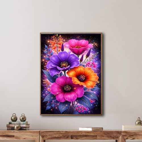 Diamond Art Kits for Adults-Flower Diamond Painting Kits for Adults