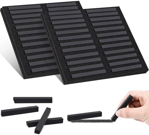 Watersay 48 Pcs Soft Chalk Pastels Set Soft Pastel for Artists Square Sketch Chalk Non-toxic Artist Pastel Sticks for Professional Artists Students and Art Lovers(Black,60×8×8mm)