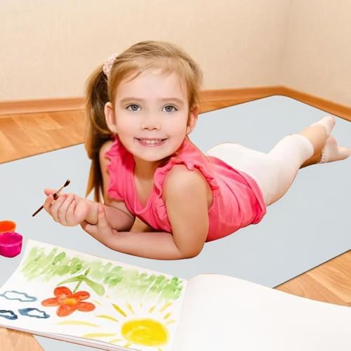 36x24 Inch Large Silicone Craft Mat for Arts & Crafts, Painting, Clay, Hot Glue - Non-Stick, Heat Resistant, Easy Clean Workstation Mat (Gray)
