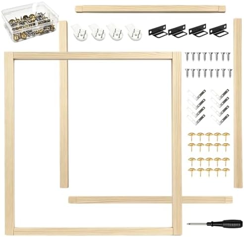 2 Set 24x24 in Canvas Stretcher Bars for Painting Embroidery Needlepoint