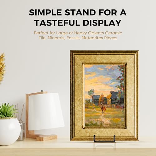 TR-LIFE 14 Inch Heavy Duty Plate Stand (2 Pack) - Metal Display Easel for Large Plates, Platters, Picture Frames, Signs, and Posters