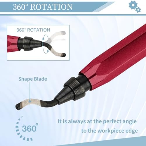 Deburring Tool with 12 HSS Blades for Metal Resin PVC 3D Print