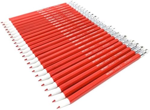 June Gold 24 Red 2.0 mm Mechanical Pencils/w Red Leads & Rear Sharpener